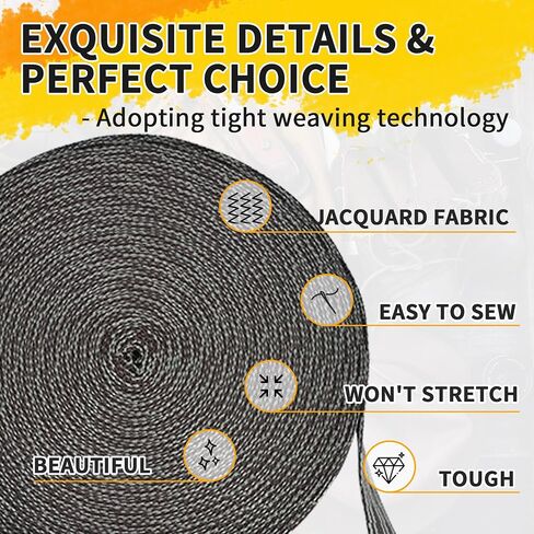 Polypropylene Webbing Strap 3+Colors – 0.9"& 1"& 2" – 25 33Yards Heavy Duty Webbing Roll, Flat Webbing Strap for Indoor&Outdoor Gear, Climbing, DIY Crafting, Repairing Camouflage 1"-33yards in Saudi Arabia