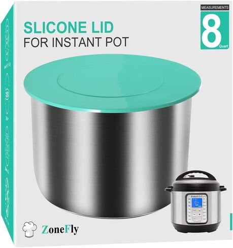 Silicone Cover Fits Instant Pot 8 Quart - 8 Qt Inner Pot Lid for Insta Pot Duo,Pro,Ultra,Crisp,Nova,Plus & More - Best Sealing Lid for 8 Qt Pressure Cooker Instapot Cover in Saudi Arabia