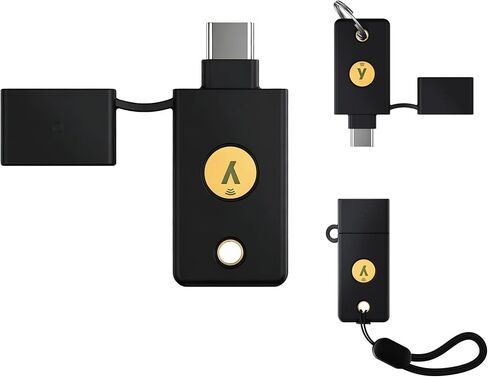 حافظة لـ YubiKey 5C NFC، غطاء واقٍ من السيليكون مناسب لـ Yubico | حامل لمفتاح الأمان C NFC والوصول السريع والحماية اليومية in Kuwait