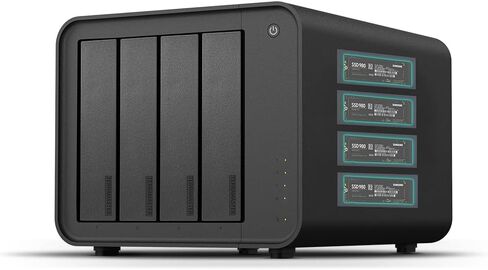 TERRAMASTER D8 Hybrid 2 HDD NVMe Enclosure 4 HDD + 4 NVMe SSD (بدون قرص) | وحدة تخزين USB 3.2 Gen 2 بسرعة 10 جيجابت في الثانية من النوع C، 8 أقراص فردية مدعومة، التوصيل والتشغيل (بدون قرص) in Kuwait
