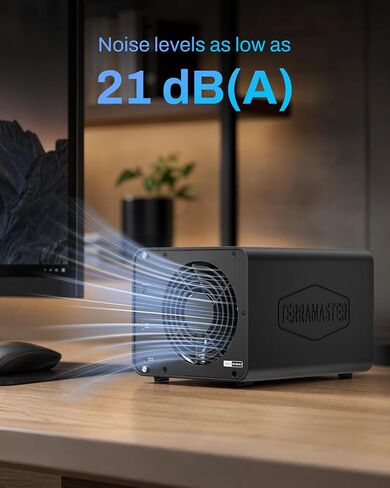 TERRAMASTER D8 Hybrid 2 HDD NVMe Enclosure 4 HDD + 4 NVMe SSD (بدون قرص) | وحدة تخزين USB 3.2 Gen 2 بسرعة 10 جيجابت في الثانية من النوع C، 8 أقراص فردية مدعومة، التوصيل والتشغيل (بدون قرص) in Kuwait