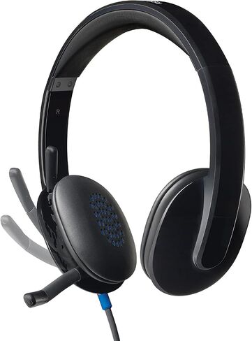 Logitech H540 Wired Headset for Windows and Mac, USB-A, Black | Skype Certified in Saudi Arabia
