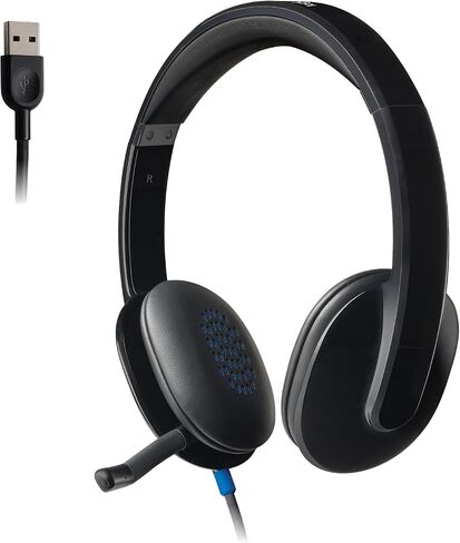 Logitech H540 Wired Headset for Windows and Mac, USB-A, Black | Skype Certified in Saudi Arabia