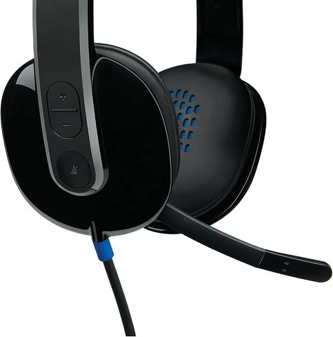 Logitech H540 Wired Headset for Windows and Mac, USB-A, Black | Skype Certified in Saudi Arabia