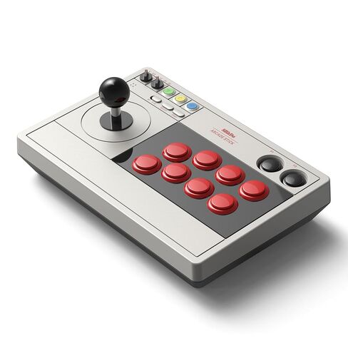 8Bitdo Retro Wireless Arcade Fight Stick for Switch/Switch 2, PC Windows | 8 Way Joystick, 2 Dedicated Macro Buttons, Turbo Function, Support Bluetooth, 2.4G Wireless and Wired USB-C Cable Connection in Saudi Arabia