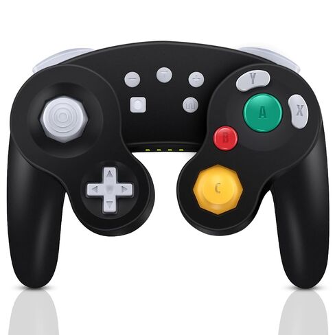 ADHJIE Wireless Gamecube Controller for Nintendo Switch,Wireless Switch Pro Controller for Nintendo Switch/PC/Steam,One-Button Wake Up,6-Axis Gyro Motion,Turbo & Auto Turbo(Black) in Saudi Arabia