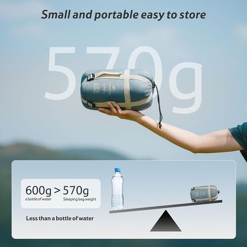 حقيبة نوم Naturehike NatureSea™ مع مادة بحرية عائمة، أكياس نوم خفيفة الوزن بوزن 20.1 أونصة للبالغين والأطفال، حقيبة نوم مزدوجة قابلة للفصل للتخييم والمشي لمسافات طويلة وحقائب الظهر in Kuwait
