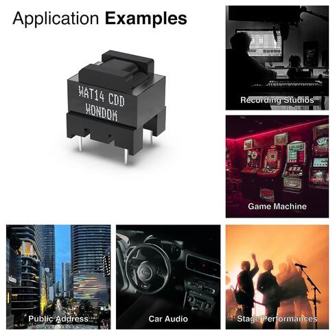 4pcs WAT14 High Efficiency Audio Isolation Transformer EI-14 600Ω:600Ω Noise Elimination in Saudi Arabia