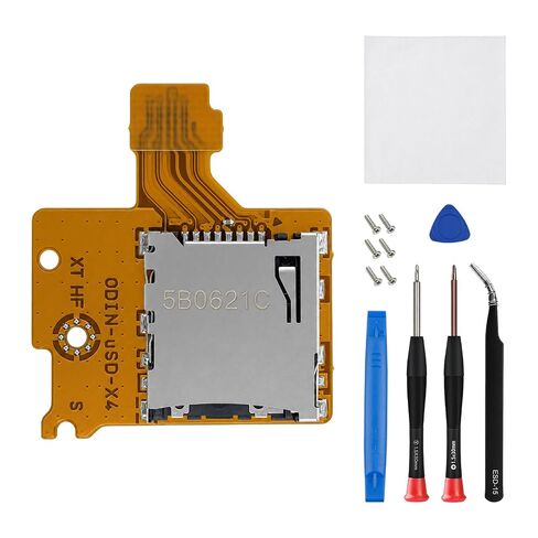 WCDZSU Micro SD Card Reader for Nintendo Switch HAC-SD-01 Console | NS TF Memory Card Slot Socket Reader Board Replacement Part Game Card Reader Repair Accessories with Tool Kit in Saudi Arabia