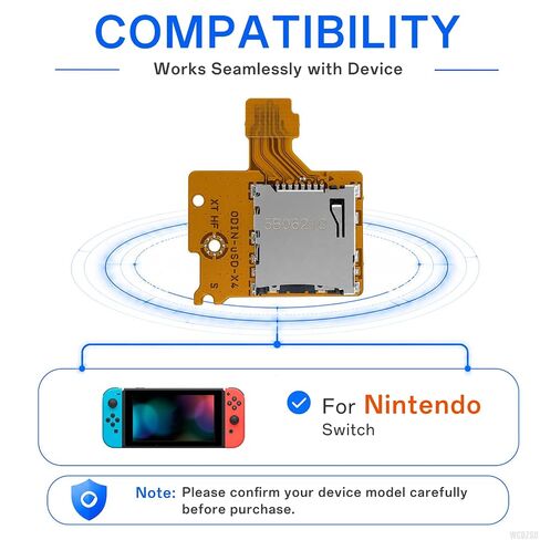 WCDZSU Micro SD Card Reader for Nintendo Switch HAC-SD-01 Console | NS TF Memory Card Slot Socket Reader Board Replacement Part Game Card Reader Repair Accessories with Tool Kit in Saudi Arabia