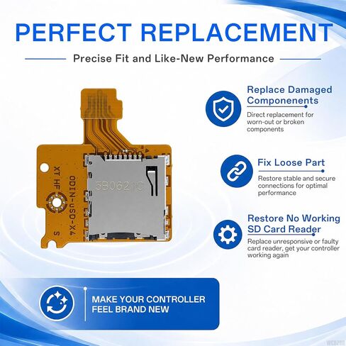 WCDZSU Micro SD Card Reader for Nintendo Switch HAC-SD-01 Console | NS TF Memory Card Slot Socket Reader Board Replacement Part Game Card Reader Repair Accessories with Tool Kit in Saudi Arabia