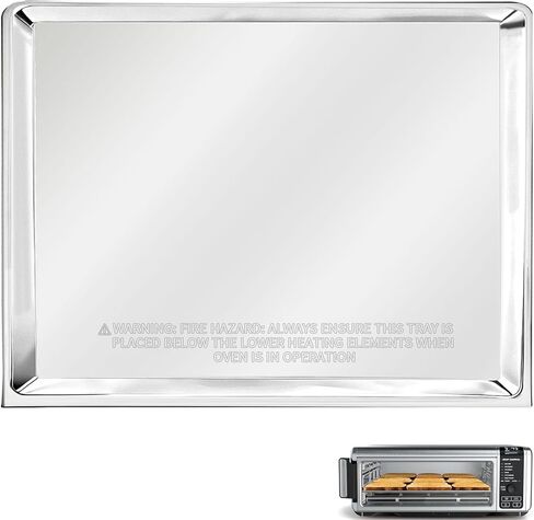 Air Fryer Tray Replacement for Ninja Foodi 10 in 1 XL Pro DT201 Smart XL DT251 Air Fry Oven, Stainless Steel Drip Tray Crumb Tray with 4 Reusable Oven Liners Mats, Dishwasher Safe in Saudi Arabia