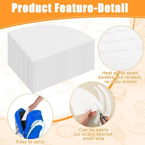 100P Deep Fryer Oil Funnel Filters, 10 Inches Cone Non-Woven Filter | 100P 25x25cm Food-Grade Non-Woven, Cuttable Size & Portable For Home, Kitchen, Restaurants For Beeswax, Maple Syrup, Coffee in Saudi Arabia