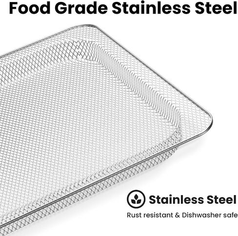 Replacement Air Fryer Basket for Ninja Foodi SP101 Air Fry Oven | Air Fryer Basket for Ninja Foodi Air Fryer Accessories,Stainless Steel Tray for Ninja Foodi SP100, SP101B1, SP101C in Saudi Arabia