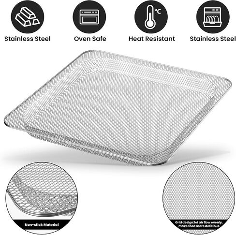 Replacement Air Fryer Basket for Ninja Foodi SP101 Air Fry Oven | Air Fryer Basket for Ninja Foodi Air Fryer Accessories,Stainless Steel Tray for Ninja Foodi SP100, SP101B1, SP101C in Saudi Arabia