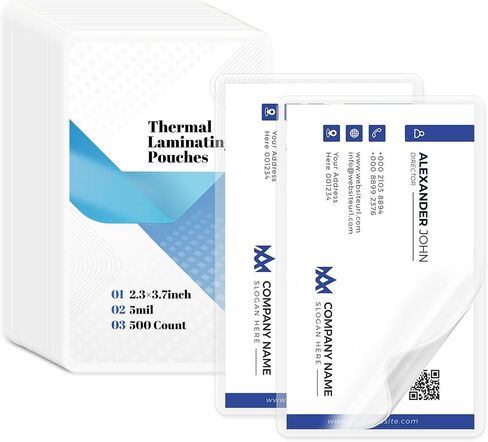 200 PCS Index Card Laminating Pouches, 3x5 File Card Laminating Pouches 5mil Thermal Laminating Pouches Luggage Tag Laminating Pouches for Work Permits Pass Cards Student ID Cards in Saudi Arabia
