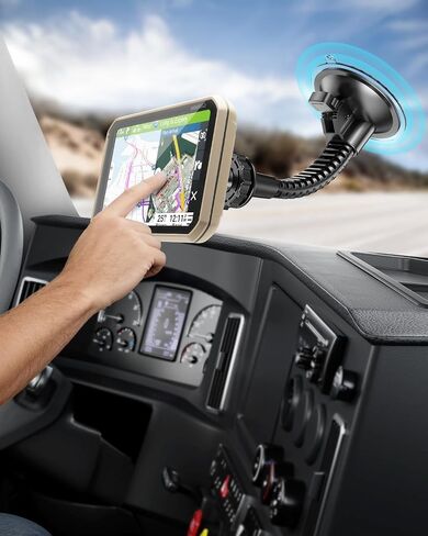 1Zero Heavy-Duty 22mm Ball Truck GPS Mount for Garmin, GPS Holder for Car | Large Vacuum Suction Cup Mount for DriveSmart 86, dezl OTR800/810/820/1000/1010/1020, RV 890/895/1090/1095, Overlander in Saudi Arabia
