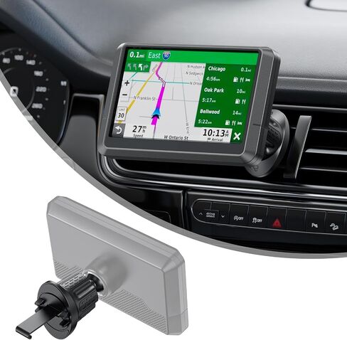 Garmin GPS Car Mount – Upgraded Metal Hook Air Vent Holder, 17mm Ball Air Vent Mount Compatible with Garmin Nuvi, Drive, DriveSmart, Dezl & Other 17mm Ball GPS Devices in Saudi Arabia