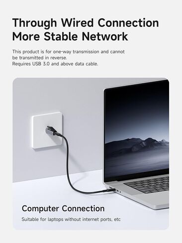 Hagibis USB C to Ethernet Adapter, Portable 1Gbps Gigabit RJ45 to Type-C (Thunderbolt 4/3 Compatible) Network LAN Hub, Compatible for MacBook Pro/Air, iPhone 16 Pro/Max, iPad Pro, XPS (Pack of 2) in Saudi Arabia