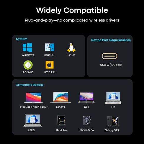 Reborn USB C to Ethernet 5Gb Adapter (0.98FT), Aluminum USB-C to RJ45 5 Gigabit Network Adapter Compatible with USB4, Thunderbolt 5/4, Plug & Play for MacBook, XPS Laptop, and USBC Devices in Saudi Arabia