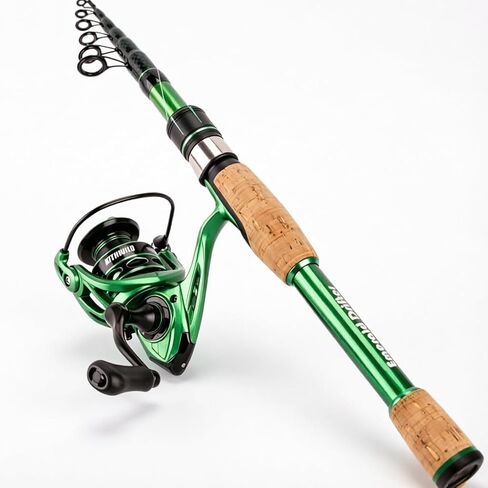 Telescopic Fishing Combo, 6FT/7FT Carbon Fiber Travel Rod with 3000 Spinning Reel for Bass Trout Catfish Freshwater Saltwater in Saudi Arabia