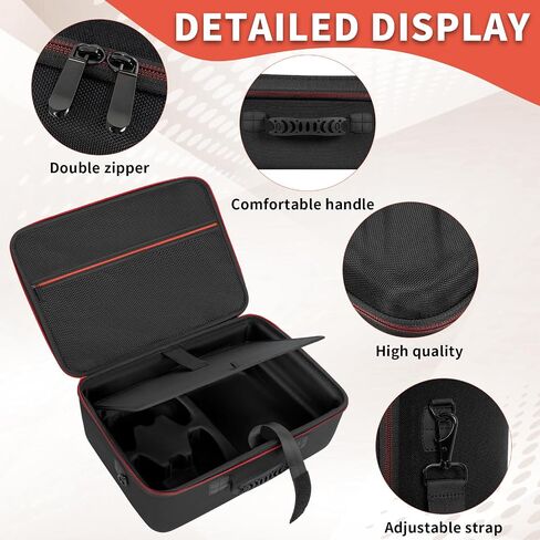 GMAK Hard Shell Carrying Case for PS5 Console, Travel Protective Bags | Compatible with PS5/PS5 Pro/PS5 Slim, Controllers and Gaming Accessories, Shell Case for Playstation PS5 Hard Travel Case in Saudi Arabia