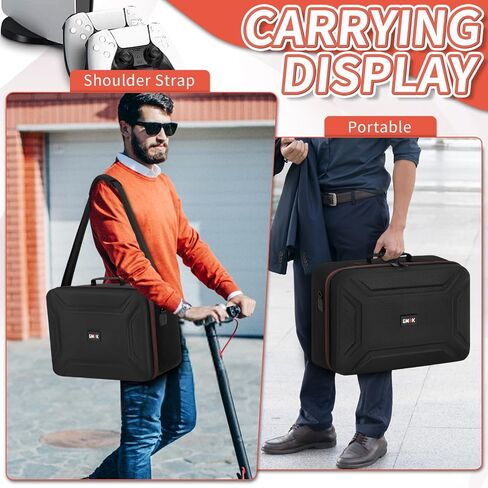 GMAK Hard Shell Carrying Case for PS5 Console, Travel Protective Bags | Compatible with PS5/PS5 Pro/PS5 Slim, Controllers and Gaming Accessories, Shell Case for Playstation PS5 Hard Travel Case in Saudi Arabia