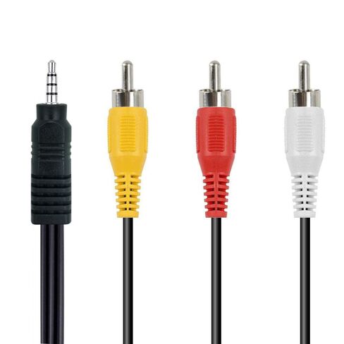 5FT 3.5mm to RCA Video Composite AV Cable Replacement for Sony TV Camcorder in Saudi Arabia