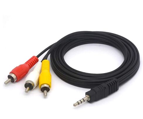 5FT 3.5mm to RCA Video Composite AV Cable Replacement for Sony TV Camcorder in Saudi Arabia