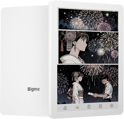 Bigme B6 Color eReader, E-Ink eBook Readers 6 Inch e-Reader Digital ePaper Tablet with 4GB +64GB, Android 14 OS, Adjustable Front Light Android eReaders Device with Audiobook, Ivory White2 in Saudi Arabia
