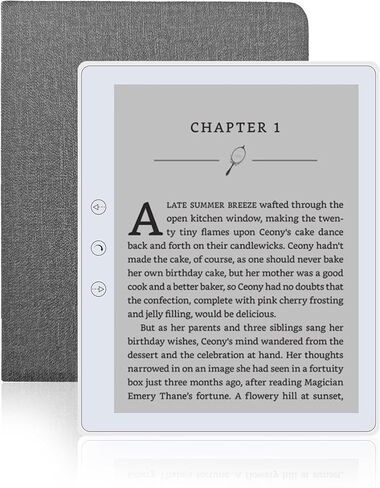 Veidoo 5.8 inch Ebook Reader, HD Touch Screen Carta E-Ink Technology, 32GB ROM(TF Card Expansion to 64G), WiFi, Long Endurance, Android E-Reader with Cover(White) in Saudi Arabia