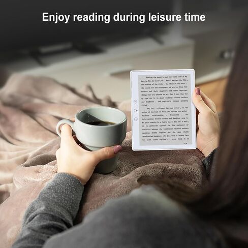 Veidoo 5.8 inch Ebook Reader, HD Touch Screen Carta E-Ink Technology, 32GB ROM(TF Card Expansion to 64G), WiFi, Long Endurance, Android E-Reader with Cover(White) in Saudi Arabia