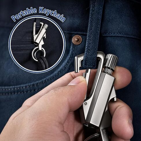 YYS Permanent Match Lighter Keychain 2 Pack - Metal Match Fire Starter with Bottle Opener | Waterproof Reusable Flint Survival Tool for Camping, BBQ, Hiking, Emergency Kit & Outdoor Adventures in Saudi Arabia