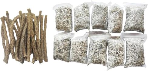 eGreen Emergency Magnesium Fire Starter 10 Bags for Camping & Survival | Pre-cut magnesium shavings burn at ultra-high heat to ignite damp wood quickly. Lightweight tinder for emergency kits. in Saudi Arabia