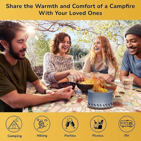 Duraflame™ Tabletop Bonfire & Portable Outdoor Campfire, Fire Pit, Lightweight & Compact, Emergency Fire Kit, Burns up to 4 Hours, Food Grade Wax & Recyclable Tin. in Saudi Arabia