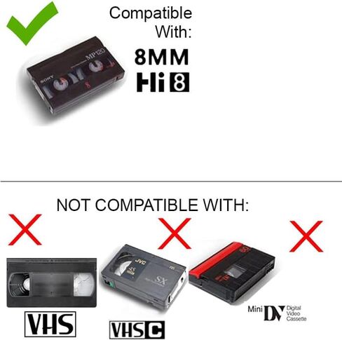 Hi8 8mm Tape Player Handycam CCD Camcorder w/Nightshot, Blank Tape, USB (USB) in Saudi Arabia