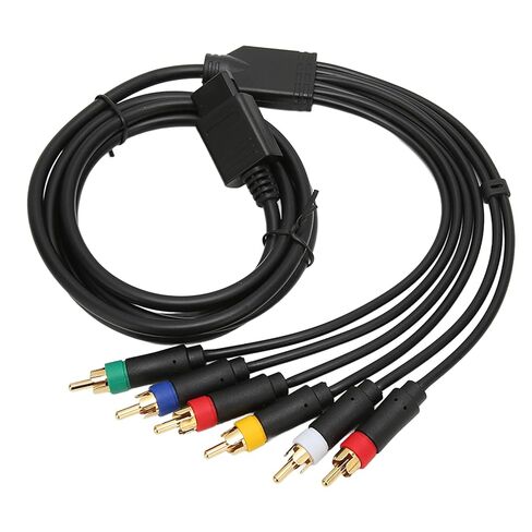 Premium RGB RGBS Composite Cable Cord Soft Durable for Gaming Consoles with 4 BNC Heads Included in Saudi Arabia