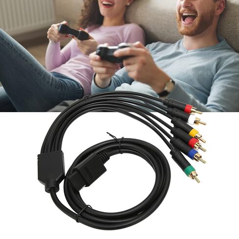 Premium RGB RGBS Composite Cable Cord Soft Durable for Gaming Consoles with 4 BNC Heads Included in Saudi Arabia