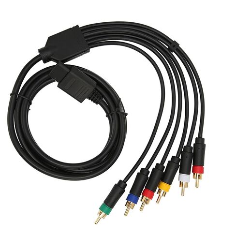 Premium RGB RGBS Composite Cable Cord Soft Durable for Gaming Consoles with 4 BNC Heads Included in Saudi Arabia