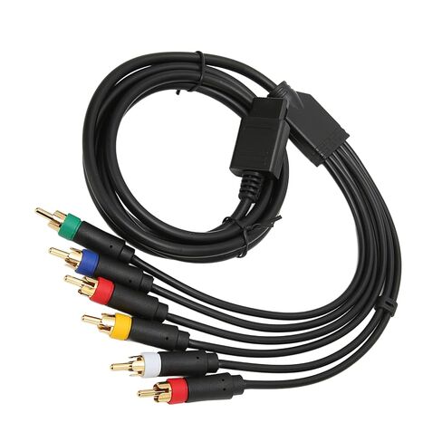 Premium RGB RGBS Composite Cable Cord Soft Durable for Gaming Consoles with 4 BNC Heads Included in Saudi Arabia