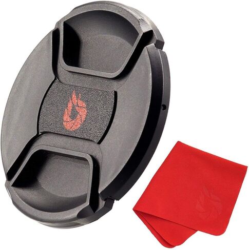 55mm Snap-On Center-Pinch Lens Cap, Extra Strong Springs, Camera Lens Cover, Made from 100% Recycled Plastic - Compatible with Nikon, Canon, Sony & Other DSLR Cameras in Saudi Arabia