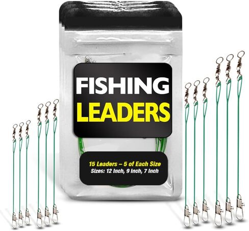 Fishing Leaders with Swivels - Carp - Pike - Catfish - Muskie - Walleye - Bass - Mackerel - Snapper in Saudi Arabia