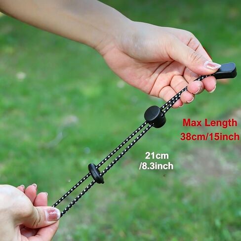 6Pcs Climbing Stick Holder Adjustable Elastic Hiking Trekking Pole Backpack Straps Rope Fixing Buckle Lanyard in Saudi Arabia