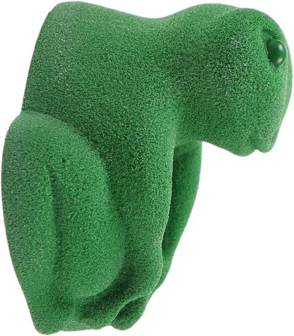 Atomik Rock Climbing Holds Large Bolt-On Tree Frog in Green in Saudi Arabia