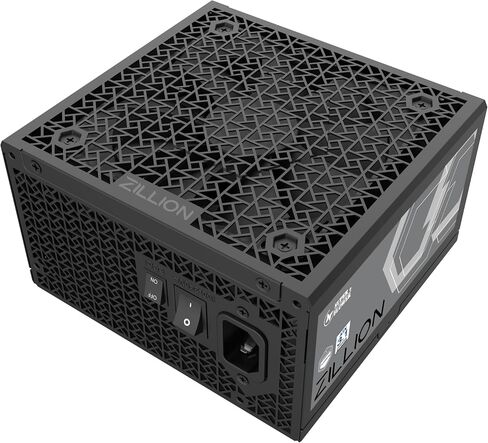 Super Flower Zillion FP 1000W Cybenetics Platinum, Full Modular Embossed Cables, ATX 3.1 / PCIe 5.1, W/12V-2x6 Native Cable, Power Supply, FDB Fan, SF-1000Z12FP, Black Version in Saudi Arabia