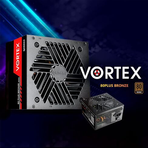 RAIDMAX Vortex 700watts 80+ Certified Bronze ATX Power Supply, Continuous Power with 120mm Quiet Fan, ATX 12V V2.3/EPS 12V Active PFC Power Supply (700, Watts) in Saudi Arabia