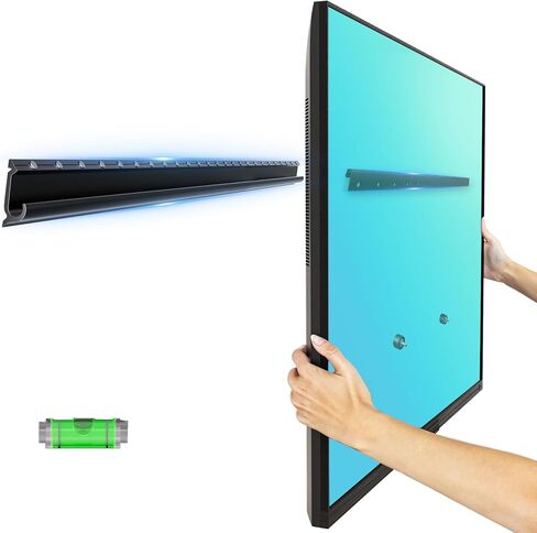 Studless TV Wall Mount for 32-75 inch TVs, Low Profile, No Drill | No Stud Drywall TV Mount Holds up to 150 lbs, Easy to Install for Bedroom Living Room, Includes Level & Mounting Hardware in Kuwait