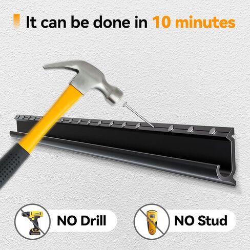 Studless TV Wall Mount for 32-75 inch TVs, Low Profile, No Drill | No Stud Drywall TV Mount Holds up to 150 lbs, Easy to Install for Bedroom Living Room, Includes Level & Mounting Hardware in Kuwait