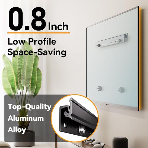 Studless TV Wall Mount for 32-75 inch TVs, Low Profile, No Drill | No Stud Drywall TV Mount Holds up to 150 lbs, Easy to Install for Bedroom Living Room, Includes Level & Mounting Hardware in Kuwait