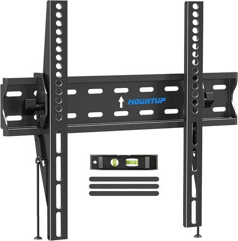 MOUNTUP TV Wall Mount Tilting TV Mount Bracket for Most 37-82 Inch Flat Screen/Curved Low Profile Wall Mount Saving Space Max VESA 600x400mm Hold up to 132 lbs Fit 16" 18" 24" Stud in Kuwait